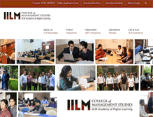 Tablet Screenshot of iilmcms.ac.in